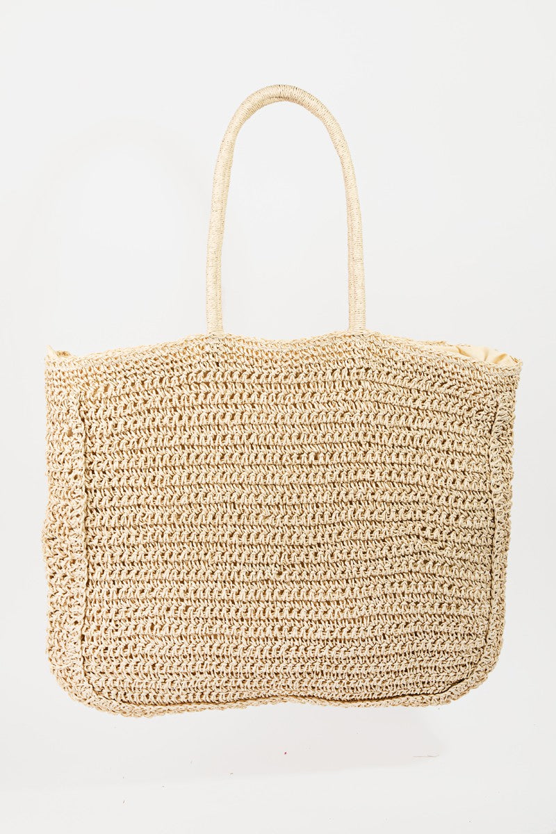 Fame Flower Braided Tote Bag-1
