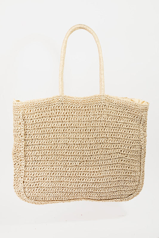 Fame Flower Braided Tote Bag-1